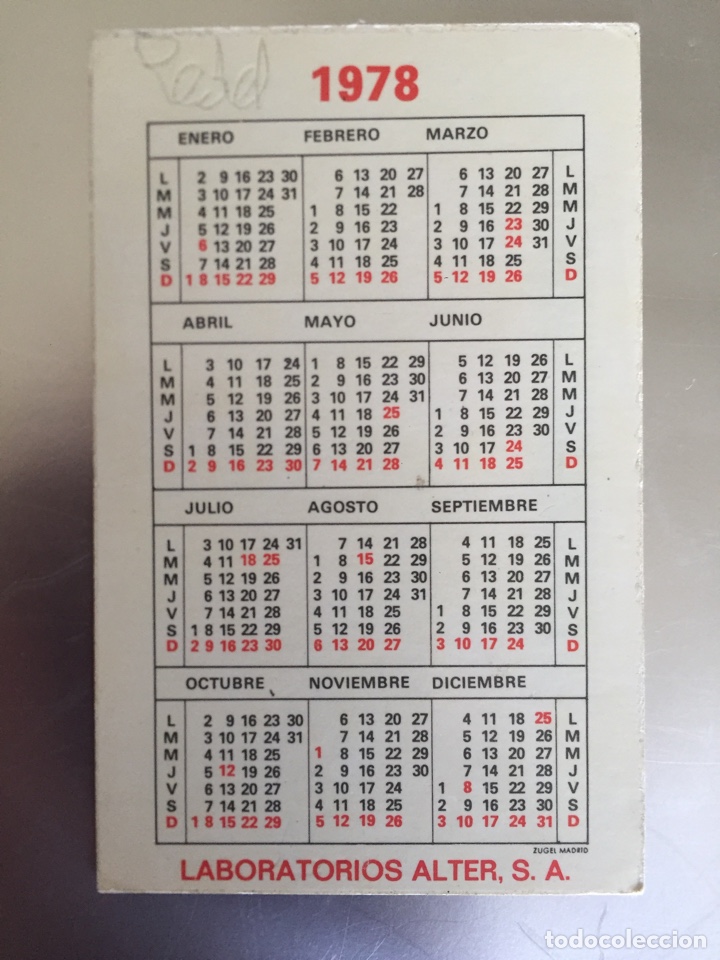 Calendario 1978