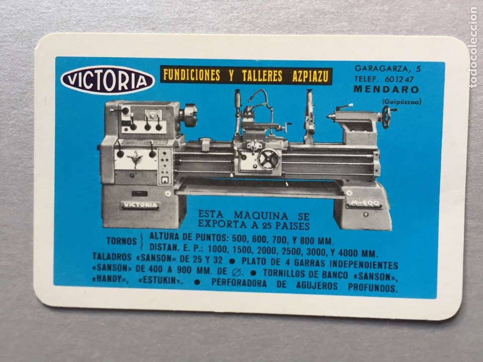 Collectionnisme Calendriers: calendario Fournier 1966, nuevo