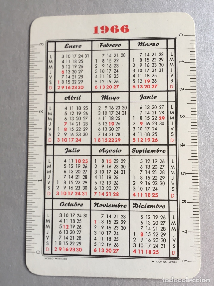 Coleccionismo calendarios: calendario Fournier 1966 - Foto 2