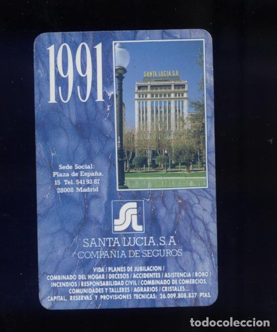 Colecionismo Calend&aacute;rios: Santa Luc&iacute;a 1991 Fournier