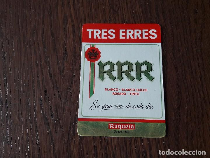 Coleccionismo Calendarios: calendario de publicidad Bodegas Roqueta, tres erres a&ntilde;o 1985