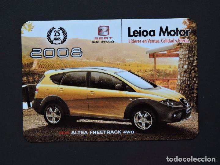 Coleccionismo Calendarios: Calendario Bolsillo - SEAT ALTEA FREETRACK - LEIOA MOTOR - A&ntilde;o 2008