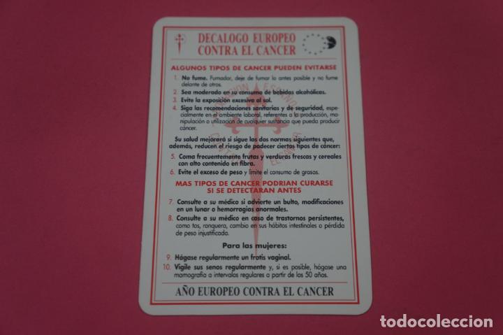 Collectionnisme Calendriers: CALENDARIO DE BOLSILLO CON PUBLICIDAD DECALOGO CANCER A&Ntilde;O 1989 LOTE 15