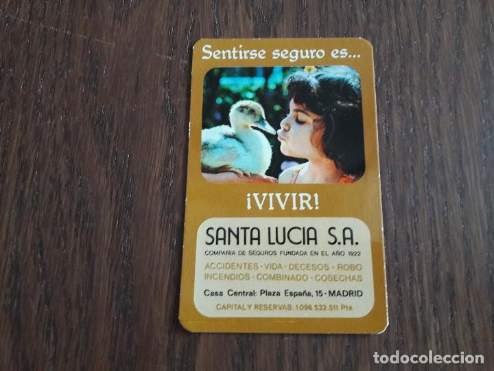 Coleccionismo Calendarios: calendario de publicidad seguros Santa Lucia a&ntilde;o 1977