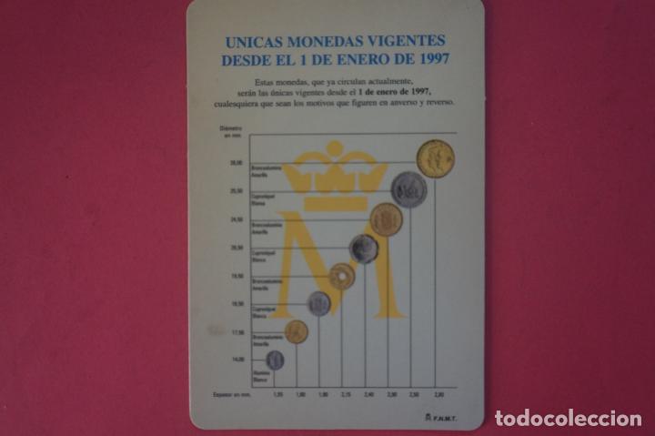 Coleccionismo Calendarios: CALENDARIO DE BOLSILLO CON PUBLICIDAD REAL CASA DE LA MONEDA A&Ntilde;O 1996 LOTE 14 MIRAR FOTOS