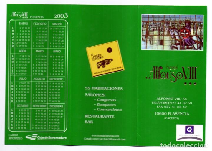 Coleccionismo calendarios: Calendario publicidad 2000/03 TRIPTICO - HOTEL ALFONSO VIII