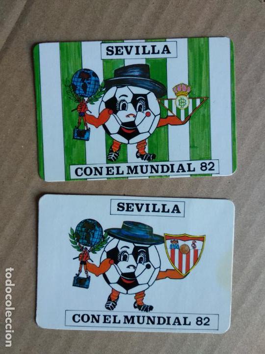Coleccionismo calendarios: 2 CALENDARIOS MUNDIAL 82 ESPA&Ntilde;A MUNDIALES 82 A&Ntilde;O 1982 FUTBOL SEVILLA BETIS