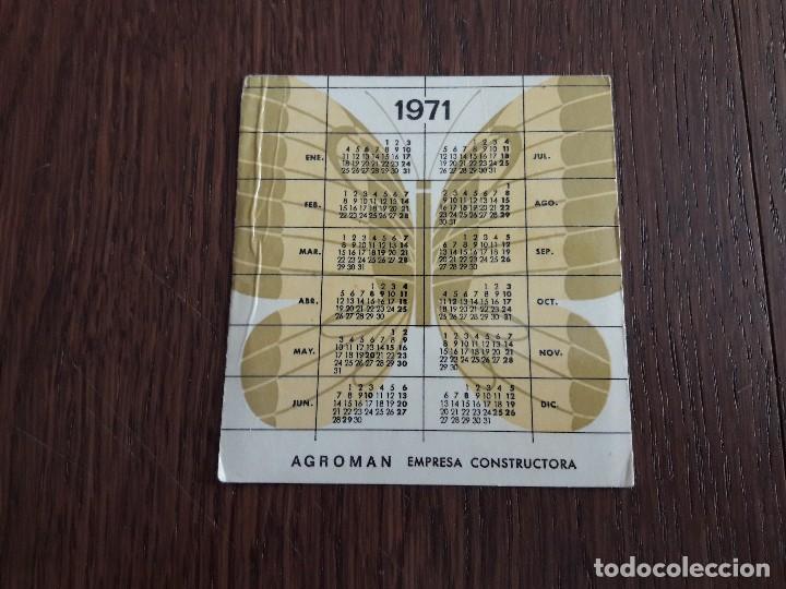Coleccionismo Calendarios: calendario de publicidad agroman, empresa constructora a&ntilde;o 1971-1972