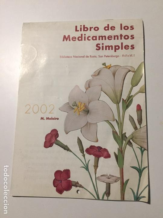 Coleccionismo calendarios: Calendario 2002 LIBRO DE LOS MEDICAMENTOS SIMPLES M. MOLEIRO - Foto 1