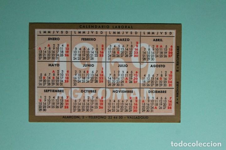 Coleccionismo Calendarios: CALENDARIO DE BOLSILLO. CALENDARIO LABORAL AGROMAN. A&Ntilde;O 1969 - 1970. VALLADOLID.