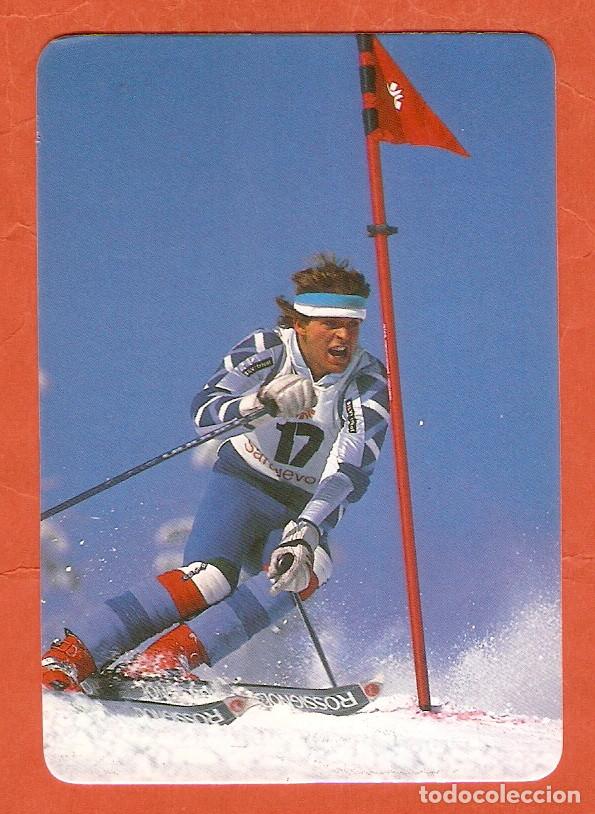 Coleccionismo calendarios: CALENDARIO DE BOLSILLO A&Ntilde;O 1987  DEPORTES - ESQUI  - VER FOTO REVERSO