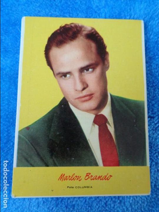 Coleccionismo Calendarios: Calendario Marlon Brando a&ntilde;o 1957. Publicidad de Madrid - Radio Hercules
