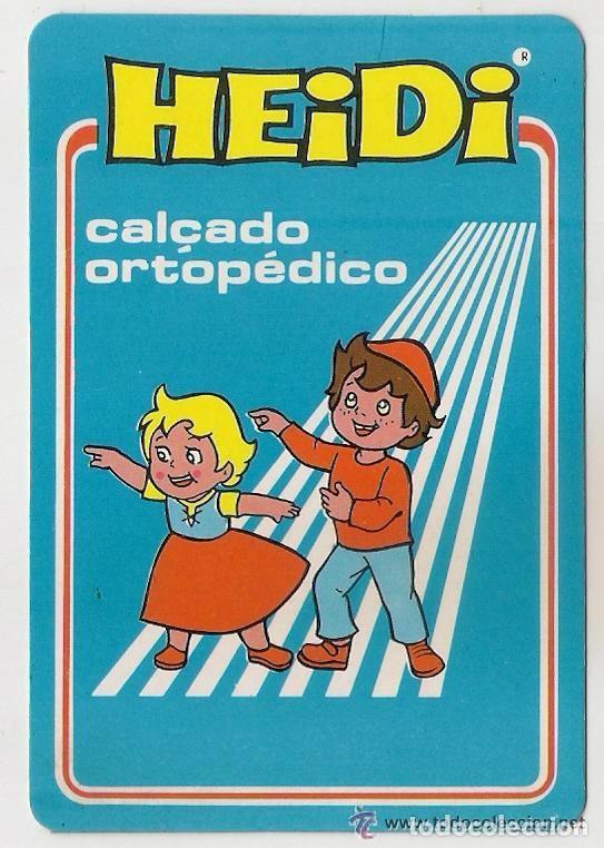 Coleccionismo Calendarios: -57688 CALENDARIO DIBUJO HEIDI, CALZADO ORTOPEDICO HEIDI, A&Ntilde;O 1986, TELEVISION, EXTRANJERO