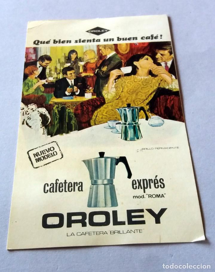 Colecionismo Calend&aacute;rios: CALENDARIO DE BOLSILLO - PUBLICITARIO - A&Ntilde;O 1973 -CAFETERA EXPR&Eacute;S OROLEY
