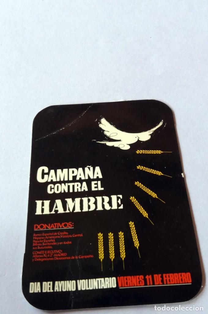 Colecionismo Calend&aacute;rios: CALENDARIO DE BOLSILLO - PUBLICITARIO - A&Ntilde;O 1977 - CAMPA&Ntilde;A CONTRA EL HAMBRE