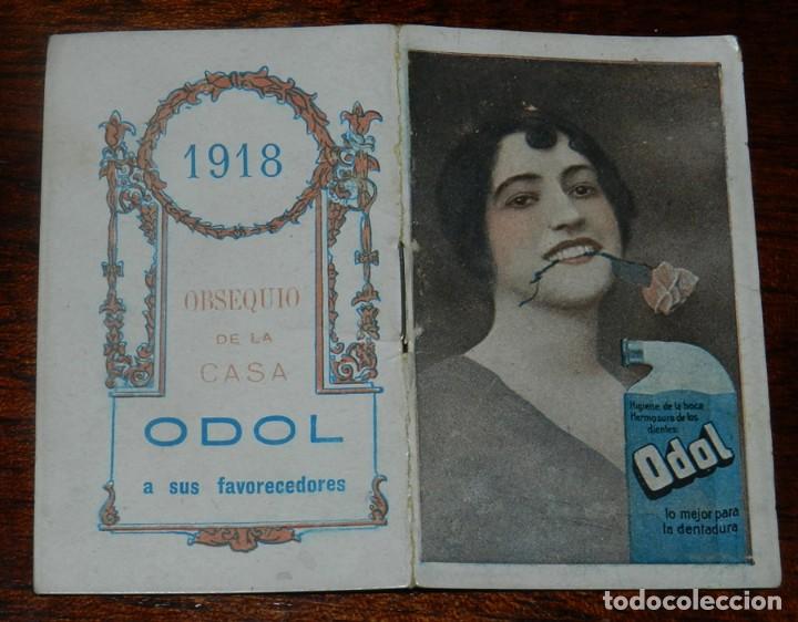 Collectionnisme Calendriers: ALMANAQUE CON PUBLICIDAD DE ODOL, HIGIENE DE LA BOCA, FARMACIA, A&Ntilde;O 1918, MIDE 8 X 5 CMS.