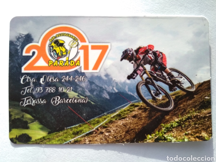 Coleccionismo Calendarios: Calendario del Bar Parada de Terrassa de 2017. Tema Ciclismo