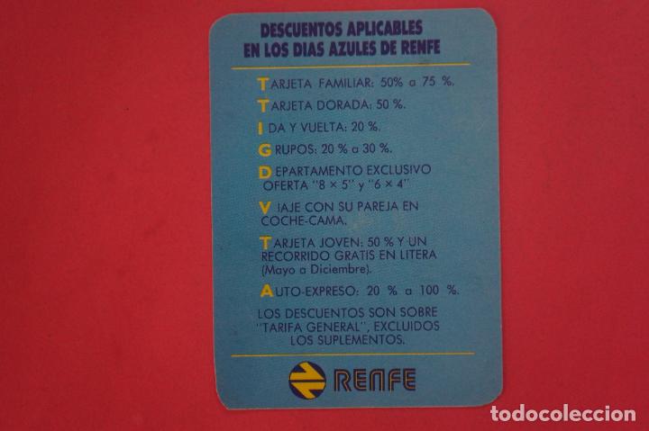 Coleccionismo Calendarios: CALENDARIO DE BOLSILLO CON PUBLICIDAD DIAS AZULES RENFE A&Ntilde;O 1987 LOTE 10 MIRAR FOTOS