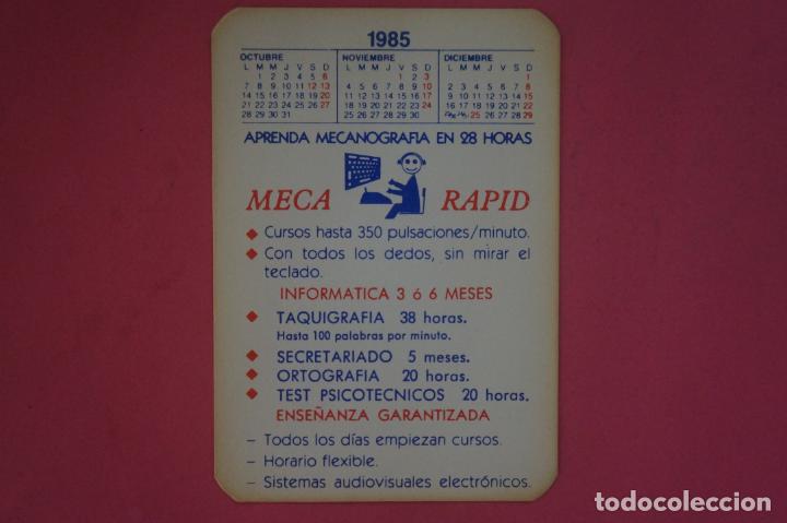 Coleccionismo Calendarios: CALENDARIO DE BOLSILLO CON PUBLICIDAD MECA RAPID A&Ntilde;O 1986 LOTE 10 MIRAR FOTOS