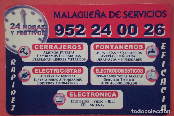 Collectionnisme Calendriers: CALENDARIO DE BOLSILLO CON PUBLICIDAD MALAGUE&Ntilde;A DE SERVICIOS A&Ntilde;O 2001 LOTE 12 MIRAR FOTOS