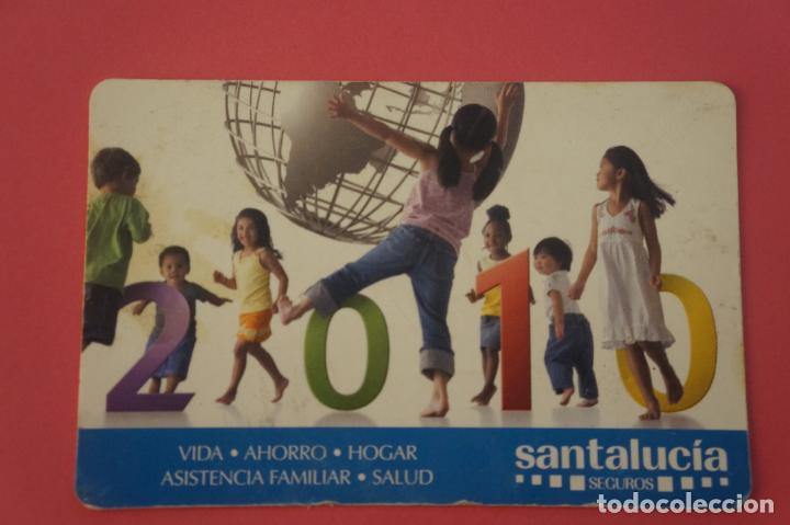 Collectables Calendars: CALENDARIO DE BOLSILLO CON PUBLICIDAD SANTALUCIA A&Ntilde;O 2010 LOTE 12 MIRAR FOTOS