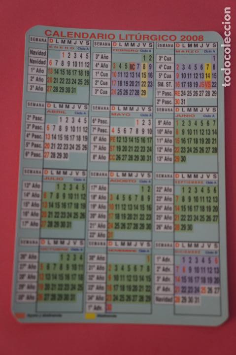 Coleccionismo Calendarios: CALENDARIO DE BOLSILLO CON PUBLICIDAD LITURGIA A&Ntilde;O 2008 LOTE 12 MIRAR FOTOS