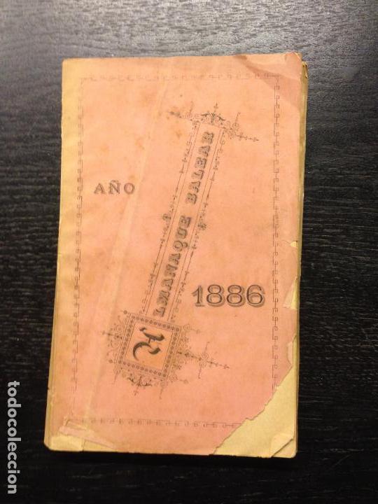 Coleccionismo calendarios: ALMANAQUE BALEAR, A&Ntilde;O 1886 - Foto 1