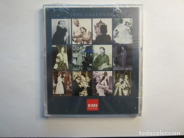 Coleccionismo Calendarios: RARO CALENDARIO FORMA CD DIVA MARIA CALLAS A&Ntilde;O 2003. NUEVO