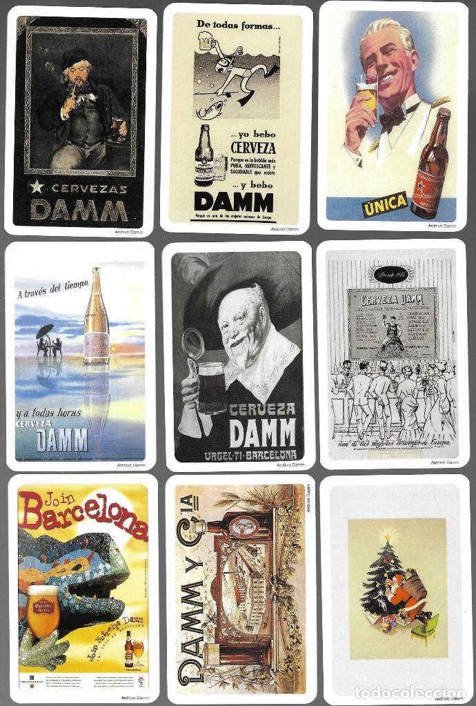 Coleccionismo calendarios: SERIE DE 9 CALENDARIOS DE CERVEZA DAMM DEL A&Ntilde;O 2006, PRECINTADOS. NAIPES COMAS.