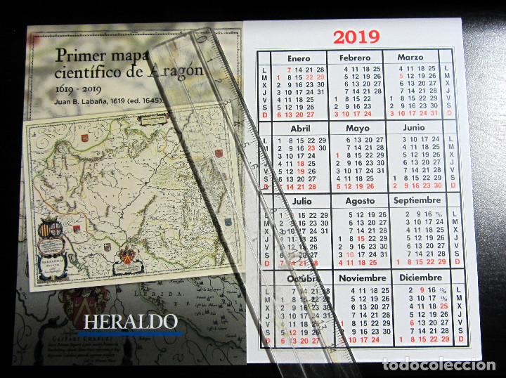 Collectables Calendars: CALENDARIO HERALDO DE ARAGON 2019 TAMA&Ntilde;O POSTAL