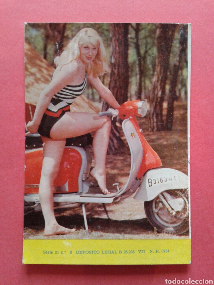 Coleccionismo Calendarios: CALENDARIO JOVEN EN VESPA 1966