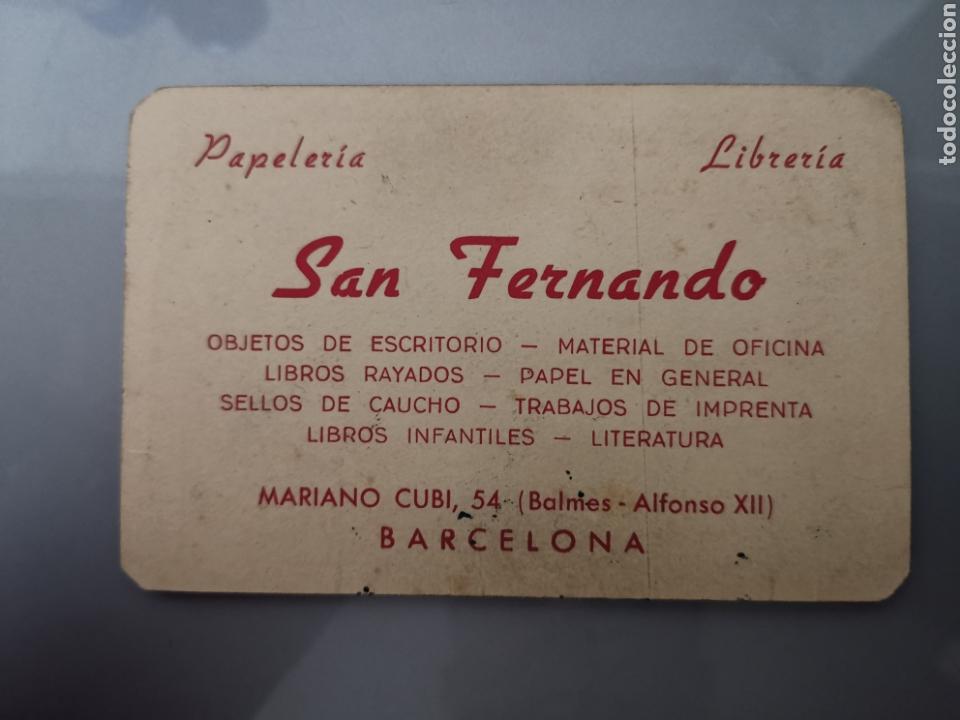Coleccionismo Calendarios: CALENDARIO PARA 1958 DE BOLSILLO PAPELERIA DE BARCELONA UNICO