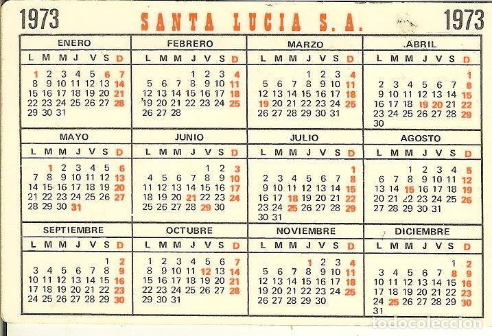 Calendario Publicitario Seguros 1973 Santa Comprar Calendarios Antiguos En Todocoleccion 5557