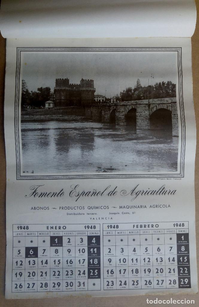 Collectionnisme Calendriers: CALENDARIO VALENCIA ANTIGUA. FOMENTO ESPA&Ntilde;OL DE AGRICULTURA. A&Ntilde;O 1948