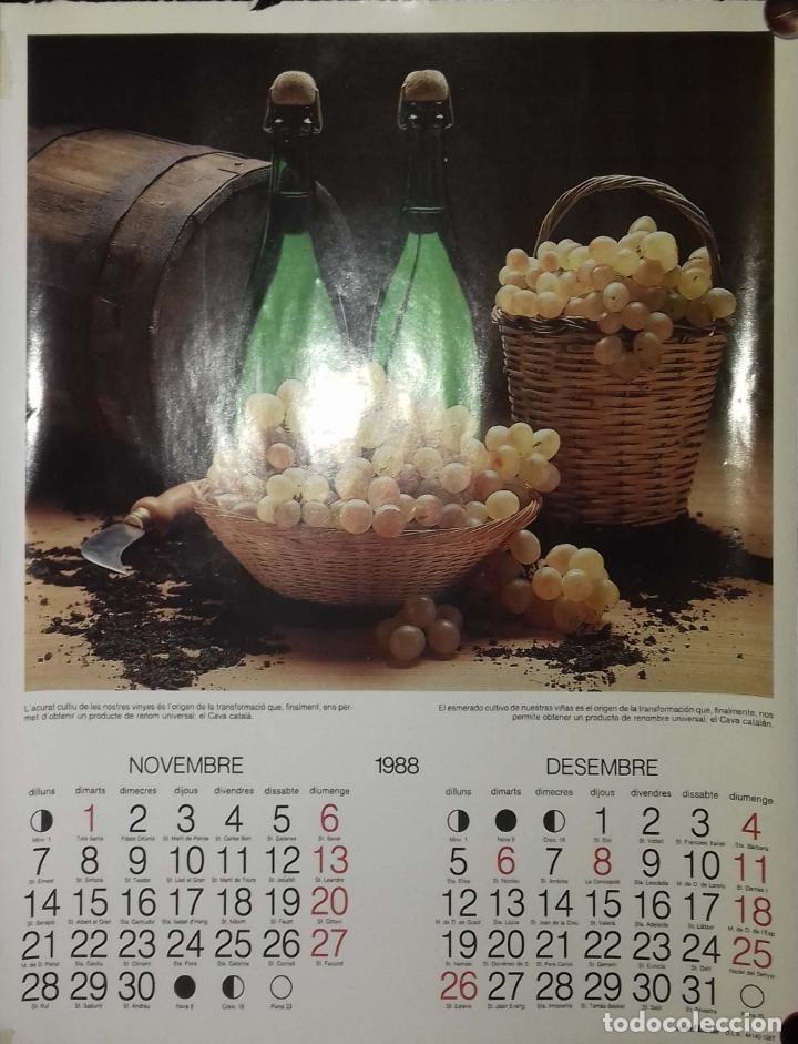 Coleccionismo Calendarios: CALENDARIO. NOVIEMBRE - DICIEMBRE 1988. CATALU&Ntilde;A. LEER.