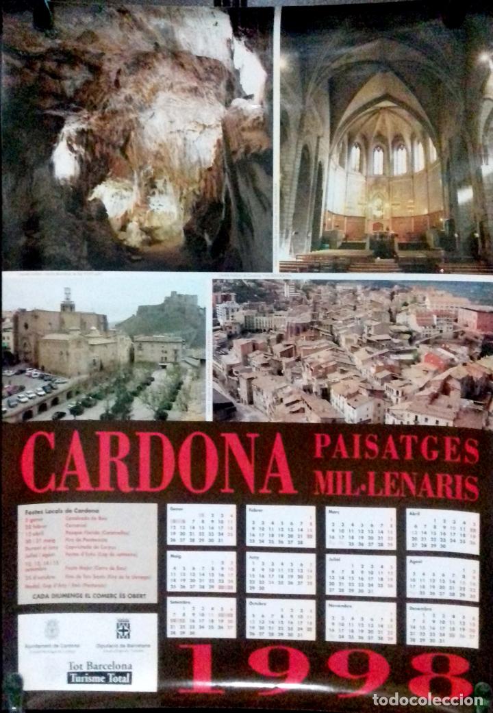 Coleccionismo Calendarios: CALENDARIO. CARDONA, PAISATGES MIL.LENARIS. 1998.