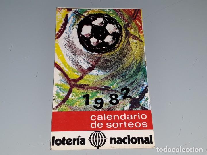 Coleccionismo calendarios: ANTIGUO CALENDARIO DE BOLSILLO LOTERIA NACIONAL MUNDIAL ESPA&Ntilde;A 82 CALENDARIO DE SORTEOS A&Ntilde;O 1982