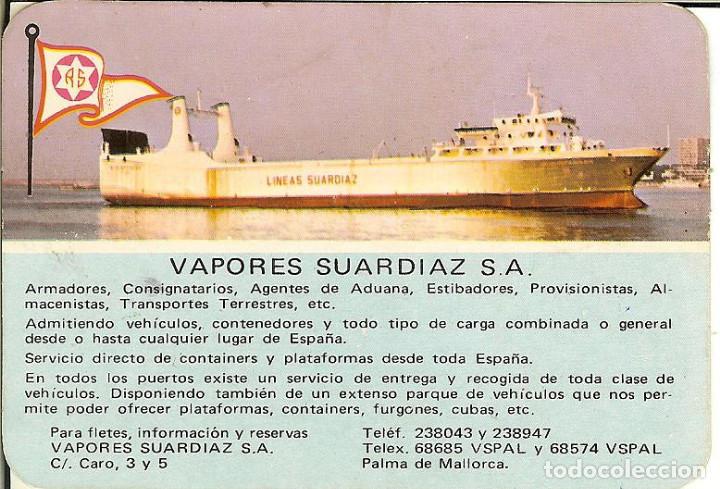 Coleccionismo Calendarios: CALENDARIO PUBLICITARIO BARCO - 1977 - VAPORES SUARDIAZ - PALMA DE MALLORCA
