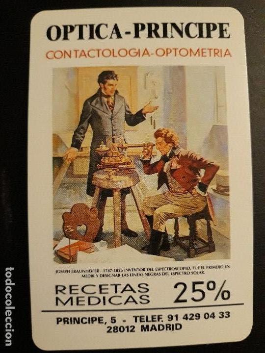 Coleccionismo calendarios: 1 CALENDARIO H. FOURNIER DE ** OPTIC&AElig;A PRINCIPE ** A&Ntilde;O 2001