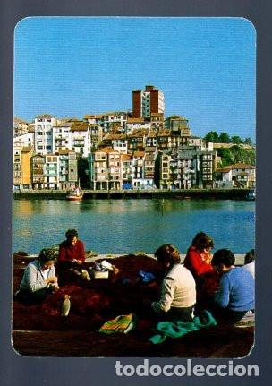 Coleccionismo calendarios: CALENDARIO 1989. VISTA PUEBLO Y MUJERES REMENDANDO REDES PESCA. PUBLICIDAD COMESTIBLES UNICO. REUS.