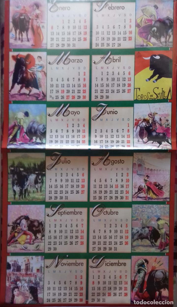 Coleccionismo Calendarios: CALENDARIO. TOROS EN SEVILLA. 1996.