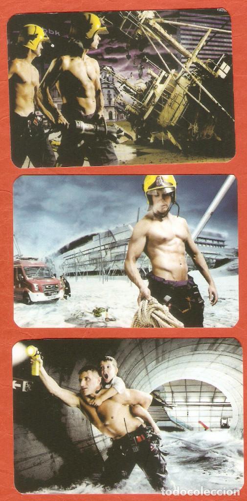 Coleccionismo calendarios: 3 CALENDARIOS DE BOLSILLO PUBLICITARIOS A&Ntilde;O 2009 SALVAMENTO - BOMBEROS
