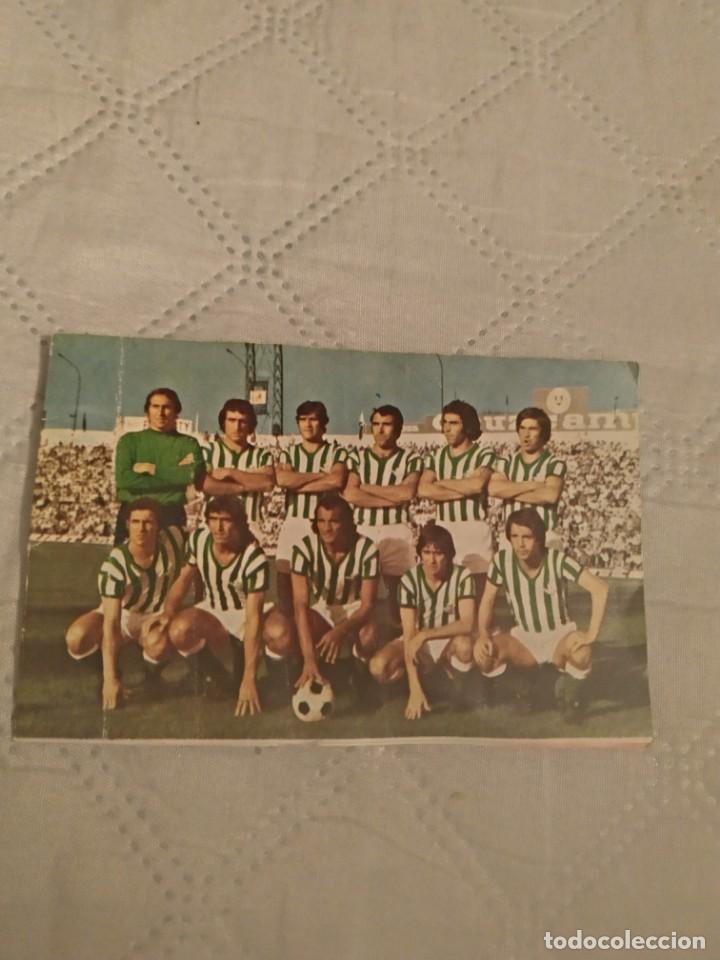 Sammeln von Kalendern: Calendario de bolsillo temporada 76 77 alineaci&oacute;n del betis