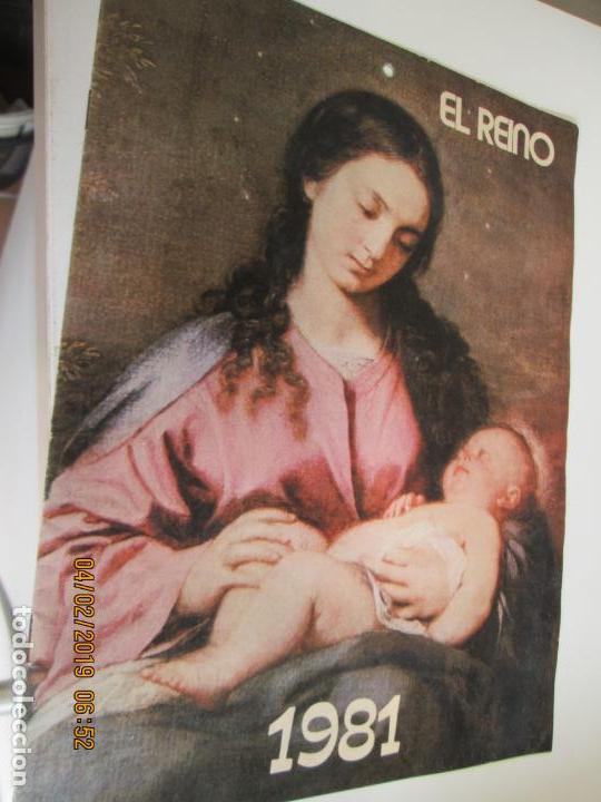 Collezionismo Calendari: EL REINO DEL CORAZON DE JESUS DICIEMBRE 1980 , CALENDARIO 1981