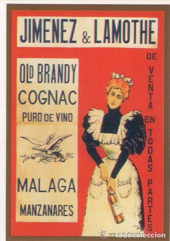 Coleccionismo Calendarios: -77830 CALENDARIO BEBIDA BRANDY JIMENEZ & LAMOTHE, MALAGA , PRECIOSA PINTURA DE MUJER
