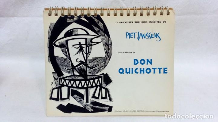 Coleccionismo calendarios: CALENDARIO SOBREMESA FRANC&Eacute;S, A&Ntilde;O 1967. DEL GRABADOR PIET JANSSENS. DEDICADO A DON QUIJOTE.
