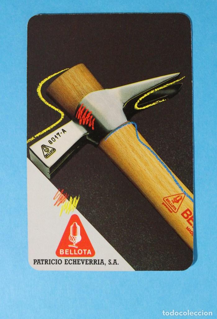 Coleccionismo calendarios: CALENDARIO FOURNIER. HERRAMIENTAS BELLOTA. PATRICIO ECHEVERRIA. A&Ntilde;O 1989. MARTILLO.