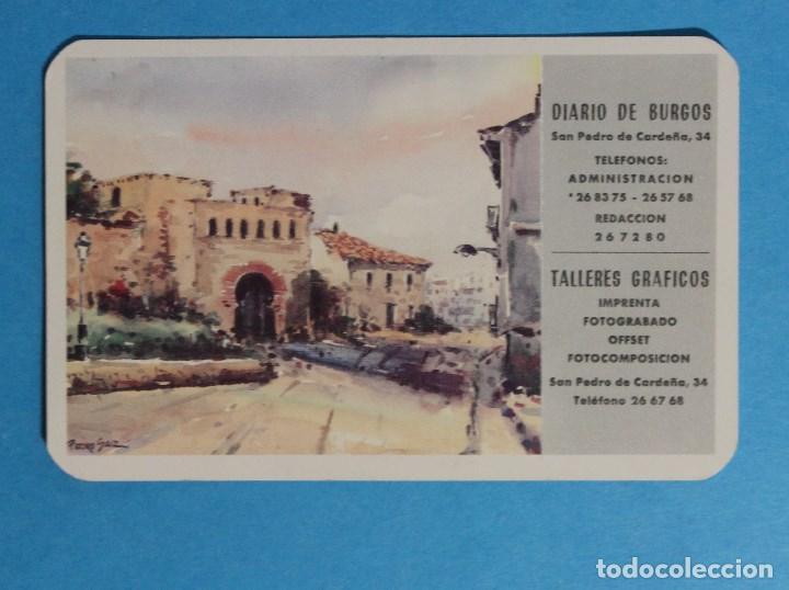 Coleccionismo calendarios: CALENDARIO NO FOURNIER. DIARIO DE BURGOS. A&Ntilde;O 1991.