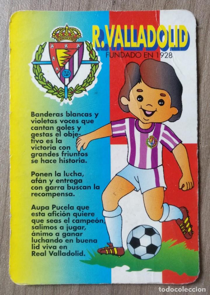 Coleccionismo Calendarios: calendario futbol, real valladolid - cafe del norte 1995