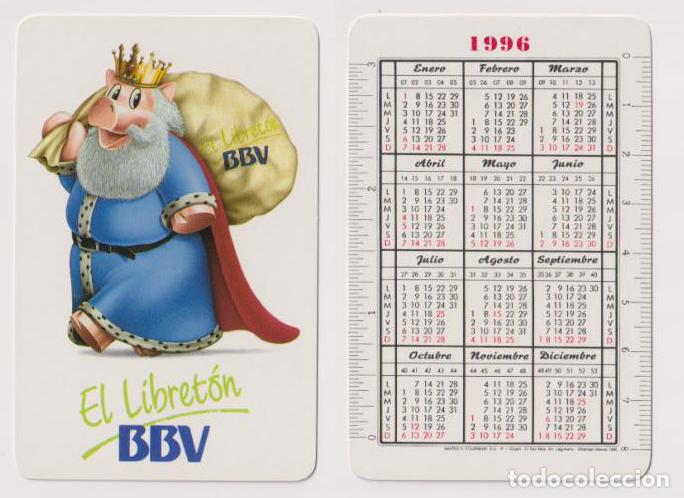 Coleccionismo calendarios: Calendario Fournier. BBV 1996 - Foto 1